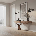Farmhouse Live Edge Entryway Table For Bedroom Cozy Rustic Vibes