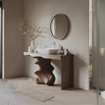 Mid Century Vanity For Organic Bathroom Interiors
