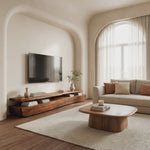 Contemporary TV Cabinet Functional Storage Drawers For Home