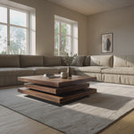 Rustic Mid Century Live Edge Coffee Table For Furniture Accent