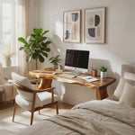 Modern Solid Wood Desk For Bedroom Work And Study Space