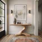 Mid Century Live Edge Desk For Living Room