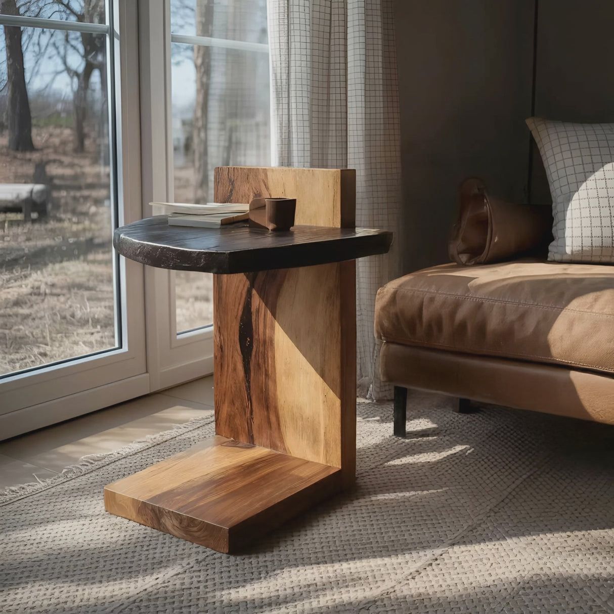 Handcrafted Wooden Side Table For Premium Furniture Look