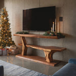 Modern Solid Wood TV Console For Christmas Living Room Decor
