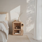 Handcrafted Live Edge Nightstand For Elegant Bedroom
