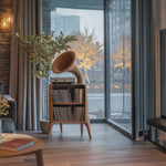 Mid Century Record Console Table For Livingroom
