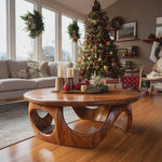Handcrafted Wooden Coffee Table For Living Room Christmas Style