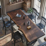 Rustic Live Edge Conference Table For Modern Office