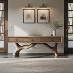 Handcrafted Live Edge Entryway Table For Entryway Rustic Style