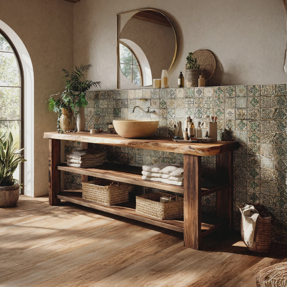 Farmhouse Vanity With Storage For Bathroom Decor Ideas