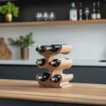 Farmhouse Wine Rack For Kitchen Storage Organization