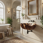 Modern Live Edge Wood Vanity Sink For Statement Bedroom Decor