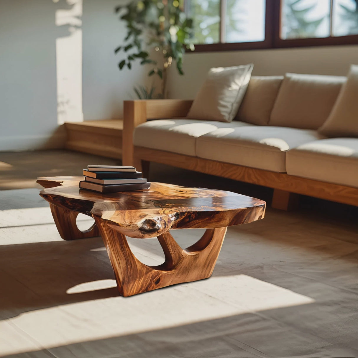 Contemporary Sculptural Coffee Table For Modern Living Room