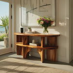 Handcrafted Wooden Entryway Table For Rustic Home Styling