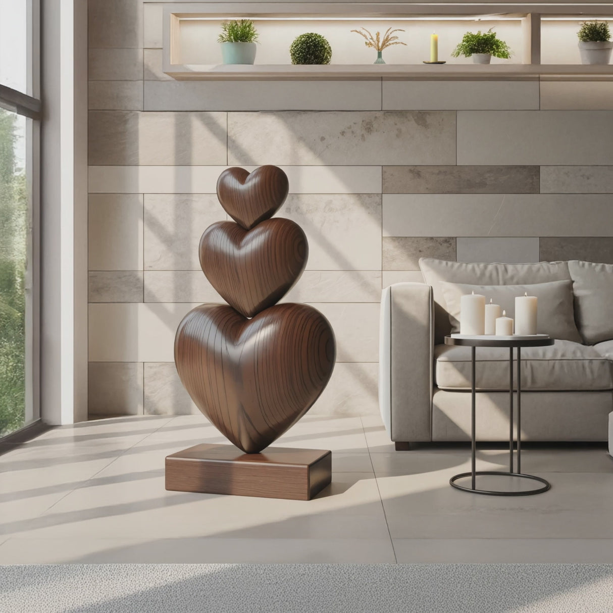 Handcrafted Wooden Sculpture For Furniture Unique Display