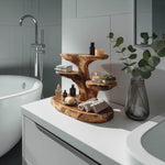Organic Multi Tier Bathroom Shelf For Spa