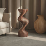 Farmhouse Solid Wood Abstract Sculpture For Garden