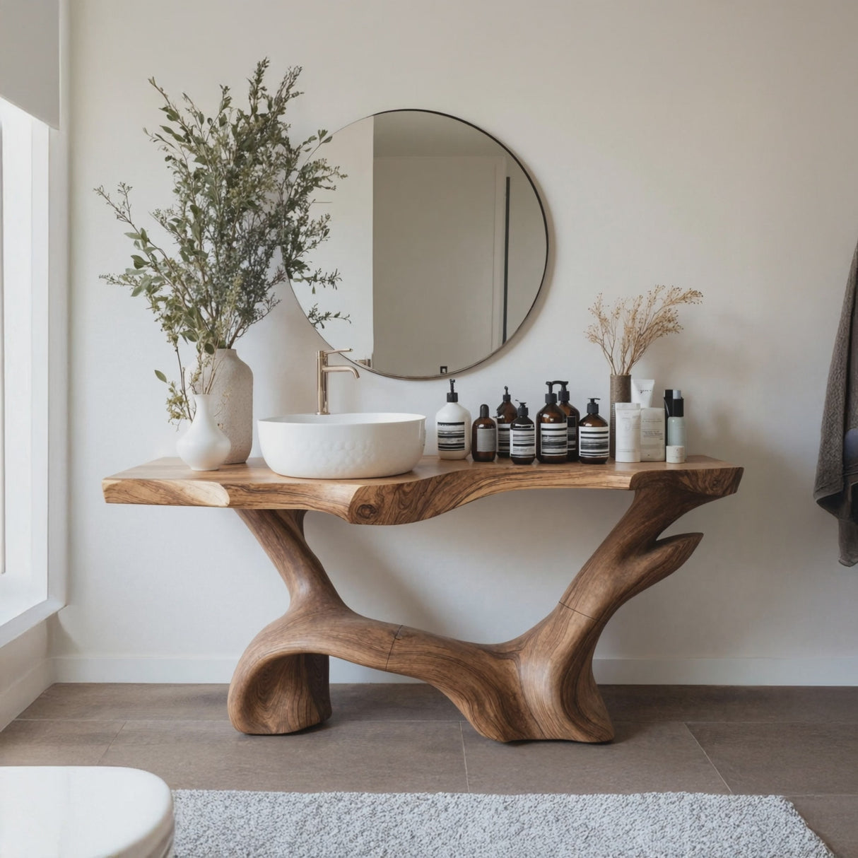 Farmhouse Solid Vanity For Country Bathroom Design