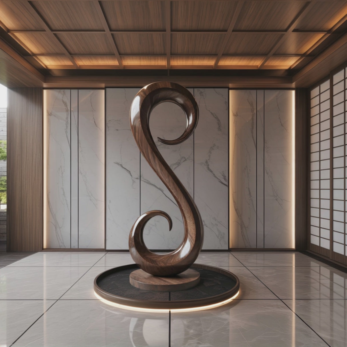 Handcrafted Organic Contemporary Landscape Sculpture For Home Decor