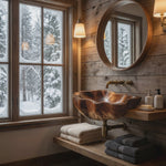 Mid Century Live Edge Wood Basin For Sophisticated Bathroom Furniture