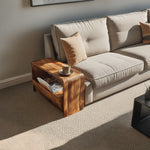 Handcrafted Wooden Side Table For Living Room Accent