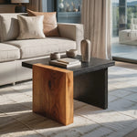 Handcrafted Live Edge Side Table For Rustic Cabin Decor
