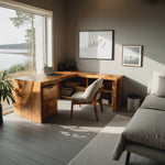 Contemporary L Shaped Workstation Desk For Study Room