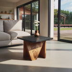 Handcrafted Solid Wood End Table For Minimalist Bedroom