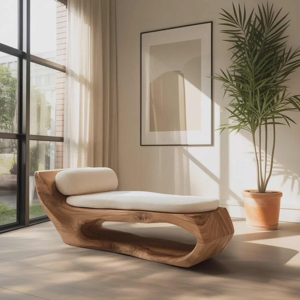 Modern Wooden Lounge Chair For Living Room