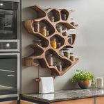 Rustic Entryway Design With Handcrafted Spice Cabinet