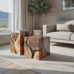 Modern Low Solid Wood Coffee Table For Minimalist Homes