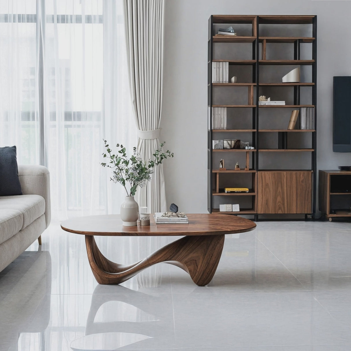 Rustic Solid Wood Table For Cozy Room Setup
