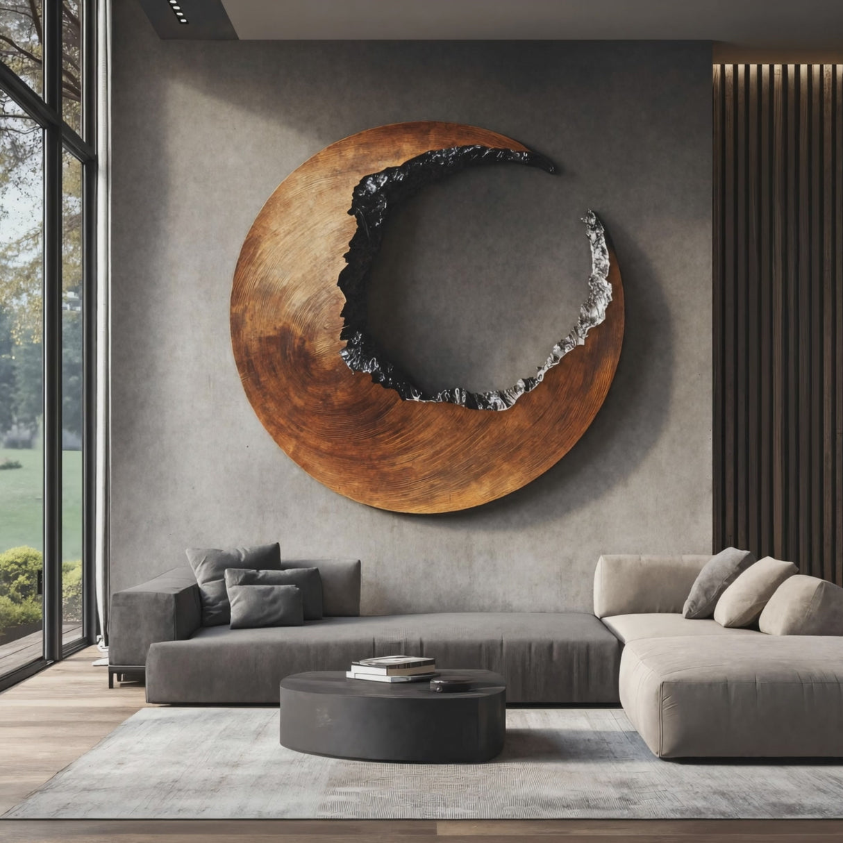 Mid Century 3D Wood Wall Art For Furniture Home Makeover