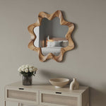 Modern Organic Wavy Flower Mirror Entryway Living Room Or Bedroom