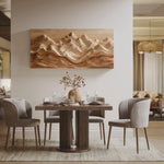 Mountain Relief Wall Art Sculpture For Modern Interior