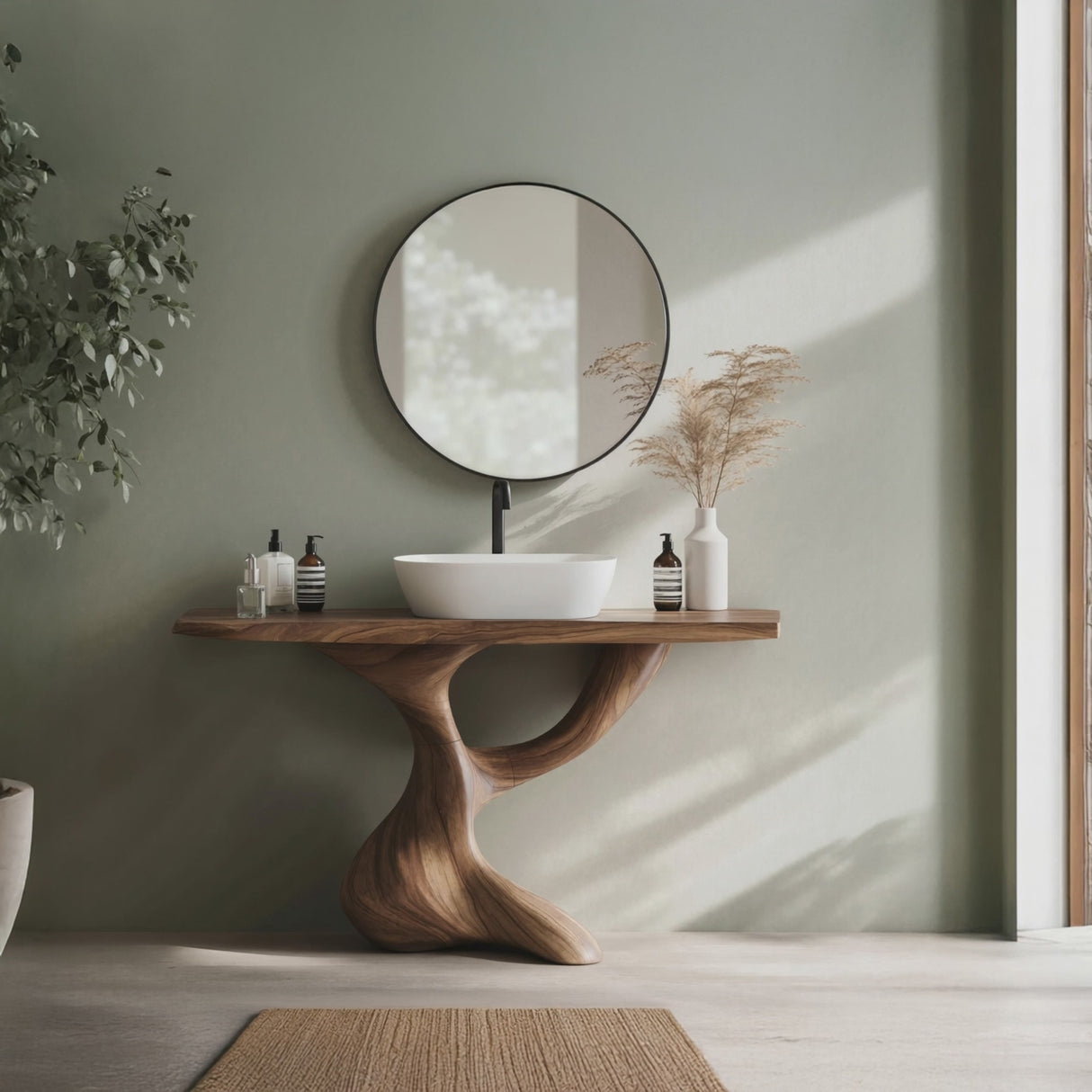Handcrafted Solid Vanity For Timeless Bathroom Use