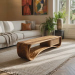Handcrafted Coffee Table Compact Design For Living Room