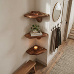 Modern Solid Wood Mushroom Shelf For Living Room Interior Design