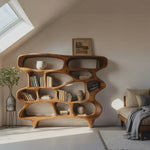 Organic Sculptural Bookshelf For Living Room Or Office Decor