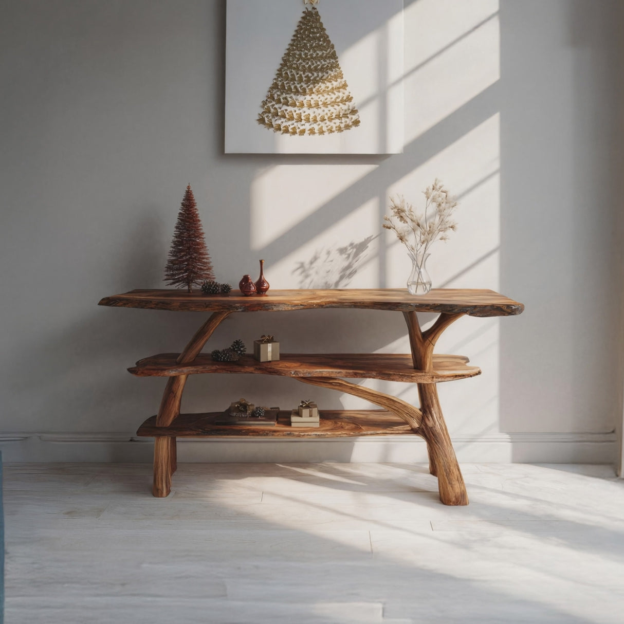 Modern Live Edge Entryway Table For Xmas Furniture Seasonal Living Room