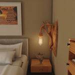 Rustic Wall Lamp For Bedroom And Hallway Lighting