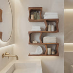 Organic Wall Shelf For Bathroom Wall Use