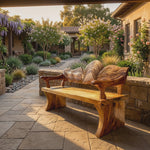 Live Edge Wooden Entryway Bench For Interior Home Decor