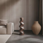 Mid Century Abstract Wood Sculpture For Home Decor