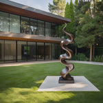 Rustic Large Wooden Sculpture For Garden