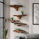 Modern Wooden Mushroom Shelf Furniture Decor For Home