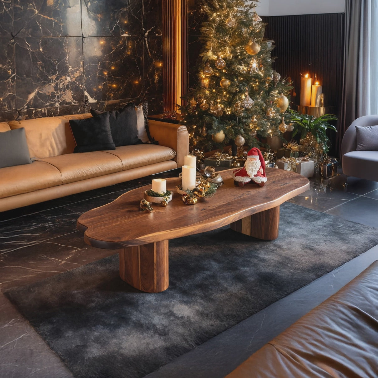 Modern Wooden Coffee Table For Christmas Furniture And Entryway