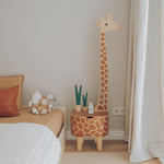 Whimsical Giraffe Nightstand With Drawer For Kids Room And Nursery