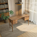 Mid Century Writing Desk For Bedroom Workspace Or Study Nook