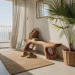 Minimal Sculptural Bench For Bedroom Or Entryway